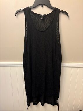 H&M Black Sheer -Sleeveless coverup